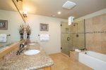 Master Bathroom with Shower and Tub 